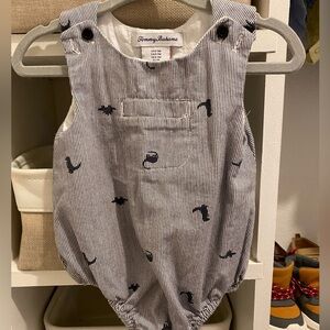 Tommy Bahama, navy , bubble/ onesie, size 6-9 month